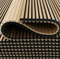 Panneaux acoustiques écologiques modernes en MDF avec finition placage 3D, absorbants le son, en polyester, 29 dB NRC, pour hôtel, école, hôpital, appartement