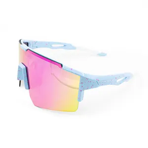Gafas de sol polarizadas deportivas personalizadas para hombre, lentes de sol masculinas de gran tamaño para deportes de ciclismo y pesca, 2022