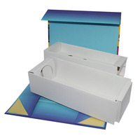 Boîte cadeau rigide en papier magnétique pliable personnalisée, emballage rigide à rabat, emballage plat, boîte cadeau cosmétique avec insert
