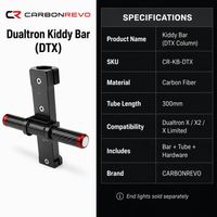 Colonne de direction en fibre de carbone pour trottinette électrique Carbonrevo, fourche avant en fibre de carbone pour une utilisation quotidienne, résistante à l'usure, ajustement parfait