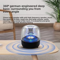 Subwoofer Compacto Woteli con Iluminación de Aspecto Brillante, Radio Estéreo, Soporte para Tarjeta TF, para Sistema de Audio en Casa/PC/Laptop/Escritorio