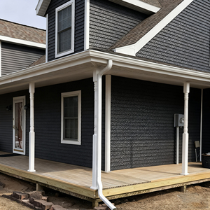 5 inch nhôm máng xối/máng xối móc áo/End Cap/downspout/Outlet/máng xối bảo vệ k-phong cách mưa hệ thống thoát nước máng xối - Product Image 2