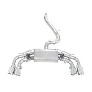 VW GOLF R MK7 MK7.5 7R 7.5R के लिए रेसिंग प्रदर्शन स्टेनलेस स्टील पूर्ण सेट वाल्वट्रॉनिक निकास प्रणाली - Product Image 1