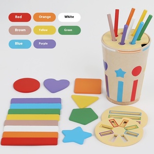 Montessori Inspired Wooden Cup and Bucket New Cognitive Classification Toy for Early Education Children and Baby Puzzle Toys - Product Image 2