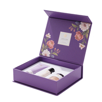 Boîte cadeau en carton rigide magnétique personnalisée de qualité supérieure, recyclable, pour emballage cosmétique, avec insert pour ensemble de soins de la peau, vente en gros