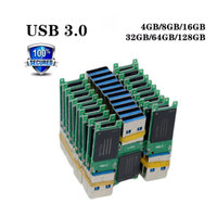 Clé USB avec puce PCBA, capacité réelle de 100 %, 8 Go, 16 Go, 32 Go, 64 Go, 3.0 Grade-A, testée H2
