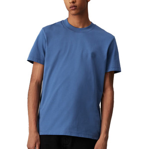 T-shirt pour homme en jersey lourd uni, tissu de qualité supérieure, teinture uniforme pour un style minimaliste et une superposition sans saison - Product Image 6