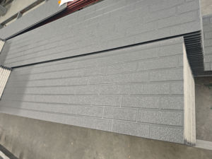 Panneaux sandwich en laine de roche ignifuge de haute qualité de 100 mm pour la toiture <span class=keywords><strong>et</strong></span> l'isolation des murs des entrepôts dans les projets d'ingénierie - Product Image 6