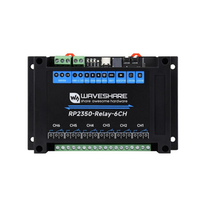 Module de relais industriel 6 canaux RP2350 avec interfaces RS485 / Pico HAT intégrées et circuits de protection à isolation multiple - Product Image 2