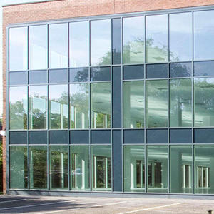 cheap double glass wall aluminum unitized curtain wall profile