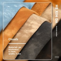 Carnet multicolore vintage en similicuir PU style peau de mouton avec tissu effet nuage tie-dye résistant à l'abrasion de 0,7 mm d'épaisseur