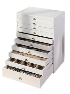 Espositore per Gioielli in Legno a 10 Livelli con Rivestimento in <span class=keywords><strong>Pelle</strong></span>, Personalizzabile con Logo, per Anelli, Orecchini, Bracciali e Collane - Product Image 5