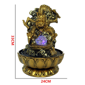 Estatua de dragón y Buda creativa directa de fábrica, artesanías de resina, adornos de agua corriente, decoración, modelo de Ángel elegante - Product Image 6