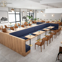 Table à manger en marbre orange personnalisable pour restaurant occidental Snack House Tea Shop Bois Cuir Contemporain pour hôtels écoles