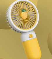 Ventilador Eléctrico de Mano con Diseño de Flores y Frutas, Pequeño y Portátil, Personalizable OEM, Promoción de Verano