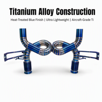Échappement sport en titane X-Pipe soudé à la découpe, finition bleu brûlé pour Lamborghini Huracan EVO STO 5.2L V10 2020-2024