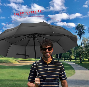 Parapluies d'affaires pour hommes, 10 nervures, <span class=keywords><strong>solide</strong></span>, coupe-vent, grande taille, automatique, noir, robuste, <span class=keywords><strong>parapluie</strong></span> pliant - Product Image 3