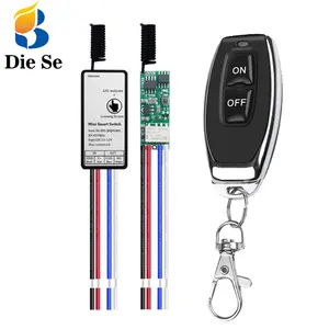 433Mhz DC3.6- 24V Universal Sem Fio Interruptor de Controle Remoto Tamanho Mini Receptor de Relé RF 433.92 Mhz DIY kit para Luz LED