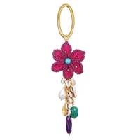 JS 2026 Nieuwe Amerikaanse Europese Stijl Tas Accessoires Haakwerk Bloem Aardbei Vis Hart Boze Oog Sleutelhanger Charms DIY