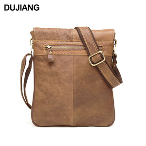 Sac bandoulière pour homme Dujiang en cuir véritable, style vertical, durable, pour un usage quotidien - Product Image 3