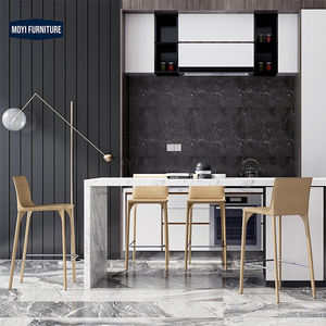 MOYI <span class=keywords><strong>Bar</strong></span> Restaurant Design Tabourets <span class=keywords><strong>de</strong></span> <span class=keywords><strong>bar</strong></span> avec cadre en acier et revêtement en cuir - Product Image 3