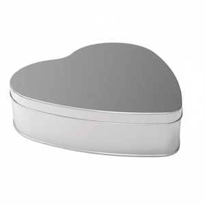 <b>Heart</b> Shape Tin Cosmetic Box 2.5/3 Lt 233x233xH61mm Model L456 - Product Image 2