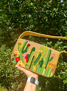Nouvelle collection de sacs à main en soie perlée de style bohème indien pour femmes, sacs à main de luxe de créateurs, imperméables, écologiques, à motifs floraux - Product Image 5
