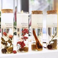 Private Label Handgefertigte Gelwachs Ewige Blume Duftkerze mit Korkdeckel Heimdekoration Hochzeits-Valentinstags-Botanische Kerze