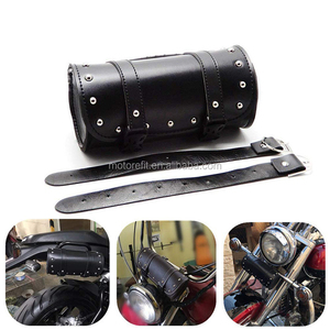 Sac à outils universel <span class=keywords><strong>de</strong></span> <span class=keywords><strong>moto</strong></span> en <span class=keywords><strong>cuir</strong></span> synthétique, <span class=keywords><strong>sacoche</strong></span> à fourchette ronde noire pour Harley <span class=keywords><strong>moto</strong></span> <span class=keywords><strong>de</strong></span> course, motocyclette, - Product Image 6