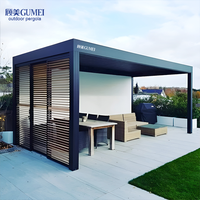 100% Pergola étanche Loisirs Jardin Motorisé Persienne Toit en aluminium Gazebo Pergola extérieure