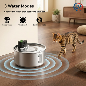 Fontaine à eau pour chat et chien de grande capacité DRH Factory 7L, distributeur d'eau intelligent pour animaux de compagnie en acier inoxydable, distributeur d'eau automatique - Product Image 3