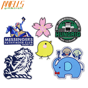 大型定制个性化字母3D酷背空白黑色摇杆刺绣徽章补丁刺绣批发 - Product Image 4