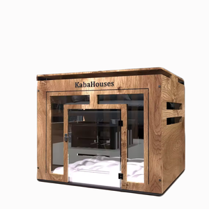 Trang trí nội thất gỗ chó kennel Crate với Acrylic cửa trong nhà vật nuôi Crate đồ nội thất giường gỗ hiện đại nhà chó - Product Image 1