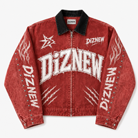 DiZNEW Jeans personnalisés pour hommes, style streetwear, multi-ceintures, avec empiècements en spirale, déstructurés, coupe ample, jambe large, en denim, usine BSCI