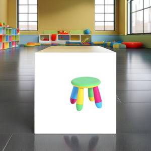 Phong cách hiện đại trẻ em nhựa bảng và phân thiết lập kích thước nhỏ cho lớp học phòng ngủ hoặc ăn uống cho mẫu giáo sử dụng - Product Image 2