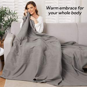 Full Size 72 "X 84" in pile trapuntato riscaldamento rapido coperta morbida e accogliente per letto Full-Body 4 livelli di riscaldamento coperta elettrica - Product Image 3