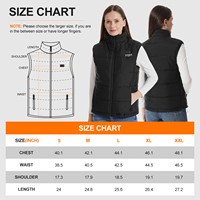 Gilet chauffant électrique personnalisé avec logo, gilet chauffant pour femme, hiver, alimenté par batterie, imperméable, coupe-vent, respirant