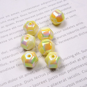 Two-Color Electroplating Gorgeous Watermelon <b>Beads</b> Perforated Corner <b>Beads</b> Bracelet Jewelry <b>Acrylic</b> <b>Plastic</b> <b>Lucite</b> <b>Beads</b> - Product Image 4