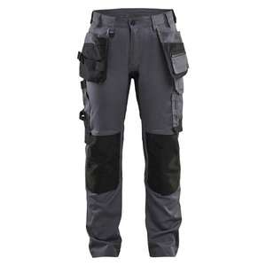 BLAKLADER - 713218329600C48 Pantalones artesanos de mujer con elástico Gris medio-PANTALÓN DE TRABAJO EAN 7330509924211 - Product Image 1