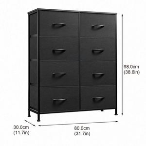 Armoire de salon en acier inoxydable, commode en tissu, meubles de chambre à coucher modernes de haute qualité - Product Image 1
