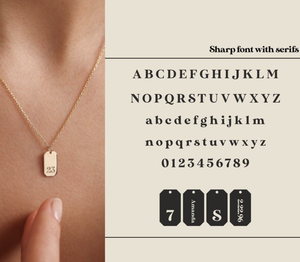 Trendy Hoge Kwaliteit Roestvrijstalen Eerste Ketting Gepersonaliseerde Naam Vergulde Hanger Rechthoek Gegraveerde Letters Link Ketting - Product Image 6