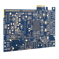 Fabricant de cartes accélératrices GPU/NPU/ASIC personnalisées avec substrat à faible perte, HDI, forage contrôlé, impédance contrôlée et connecteurs dorés
