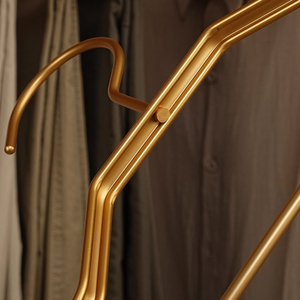 Appendiabiti <span class=keywords><strong>in</strong></span> Alluminio Dorato di Alta Qualità <span class=keywords><strong>per</strong></span> Negozi di Abbigliamento, Appendiabiti Singolo <span class=keywords><strong>per</strong></span> <span class=keywords><strong>Abiti</strong></span> da Sposa, Camicie e Giacche - Product Image 3