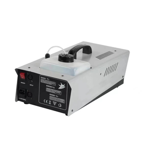 Dispensador de Humo Potente y Estable, Cuerpo de Aleación de Aluminio Blanco, Control Remoto Manual Dual, Dos Canales DMX, Amplio Voltaje, Enchufe Europeo - Product Image 1