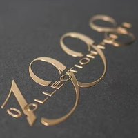 Autocollants de Transfert UV Transparents sur Métal Personnalisés par le Fabricant, Impression de Stickers Étiquettes 3D avec Logo Doré Pressé