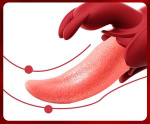 Vibrador de Conejo 2 en 1 para Mujer, Venta Directa de Fábrica, Silicona Médica, Impermeable IPX7, Modelo VB025, para Punto G, Clítoris y Labios - Product Image 3