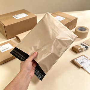25x31cm Glossy Apricot Shipping <b>Bag</b> Eco-friendly Custom Mailer <b>Bags</b> <b>Clothing</b> <b>Packaging</b> Mailing Express <b>Bags</b> with Your Own Logo - Product Image 4