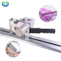 Machine de découpe de rouleaux de tissu électrique numérique mini textile non tissé, lame ronde, machine de découpe de tissu pour vêtements, prix