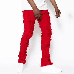 Wholesale New Style men pants jeans Pants stacked flare cheap wholesale price high quality baggy jeans