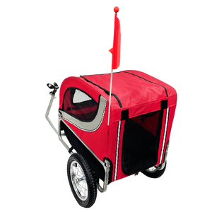 तह वाहक गाड़ी गाड़ी का कार्गो साइकिल ट्रेलर पालतू कुत्ते के लिए आसान त्वरित संपर्क के साथ - Product Image 2